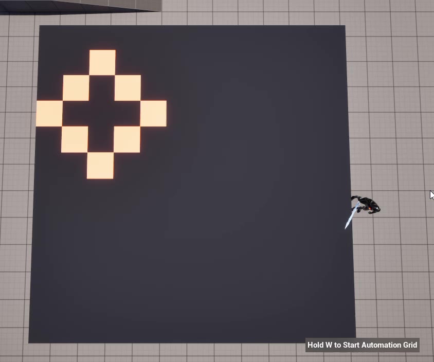 Seed editor with authored diamond pattern