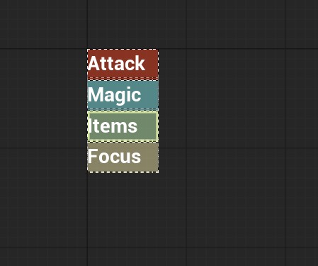 Command menu