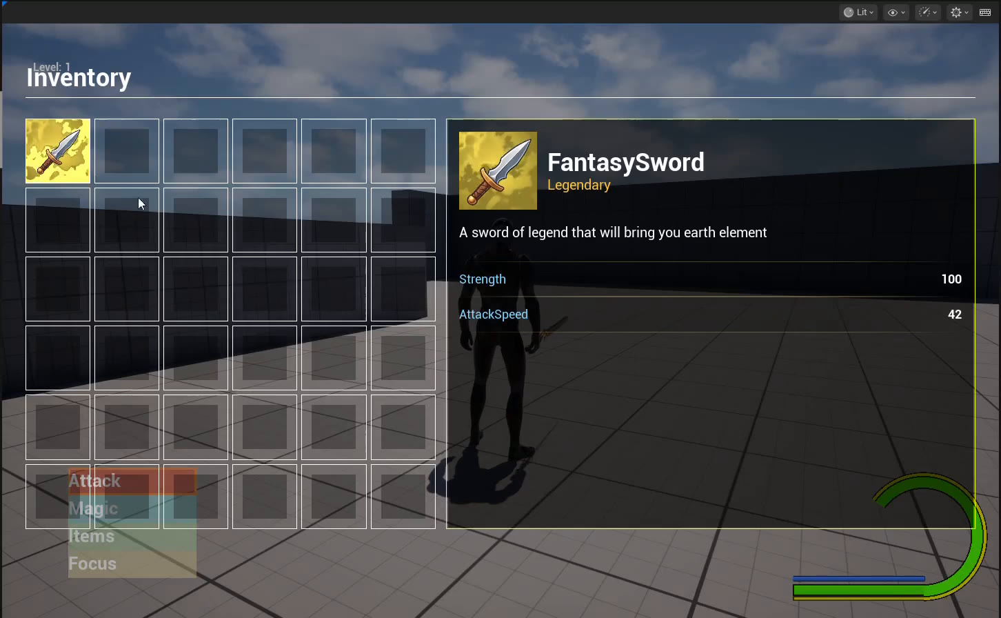 Inventory item detail